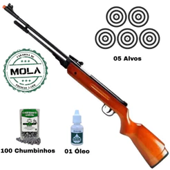 Carabina Pressão Spring West 5.5mm Mola Helicoidal FXR Artemis + 100 Chumbinhos + Acessórios