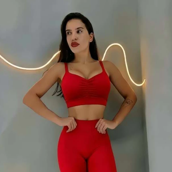 Top Cropped Fitness Feminino Avulso De  Alta Compressão  Corrida treino Academia