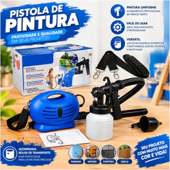 Pistola De Pintura Pulverizador De Tinta 110v Ou 220v 650w