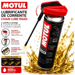 OLEO DE CORRENTE MOTO Motul C2 Chain Lube 400ml Spray Lubrificante Corrente