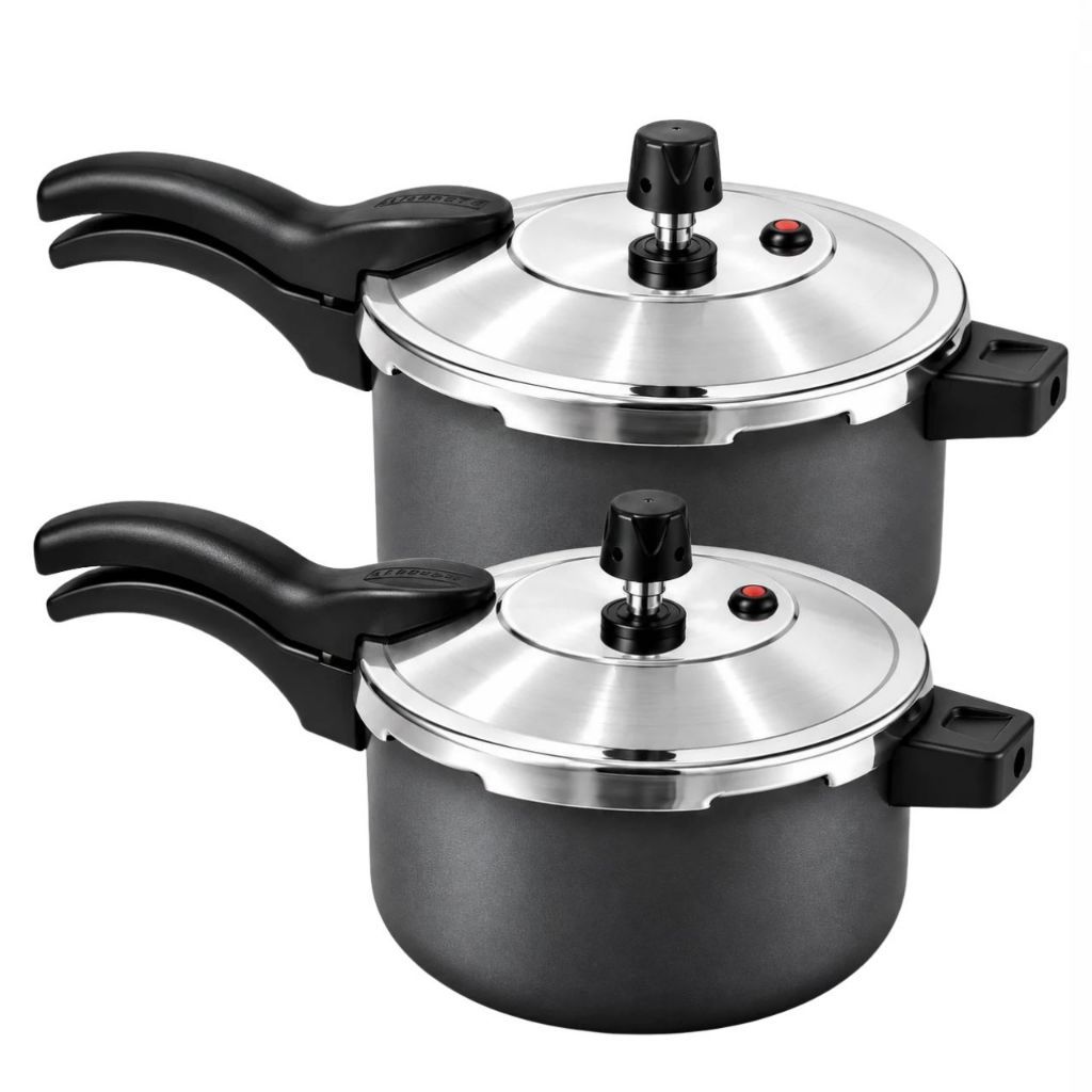 Conjunto Panela De Pressão 4,5l + Panela de Pressão 3l Teflon Fechamento Externo