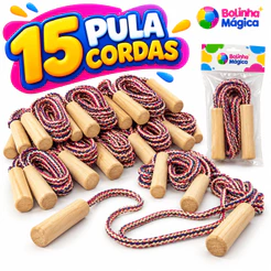 15 Corda De Pular Brinquedo Infantil Kit Festa Junina Lembrancinha Aniversário Prenda Quermesse