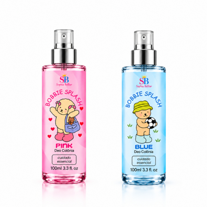 Dupla Body Pink & Blue Splash Sophia Bellar – Colônias Infantis 100ml | Menina & Menino