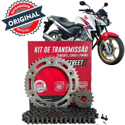 KIT TRANSMISSAO RELACAO TRACAO CB300 COM RETENTOR DID 2009 2010 2011 2012 2013 2014 2015 DID