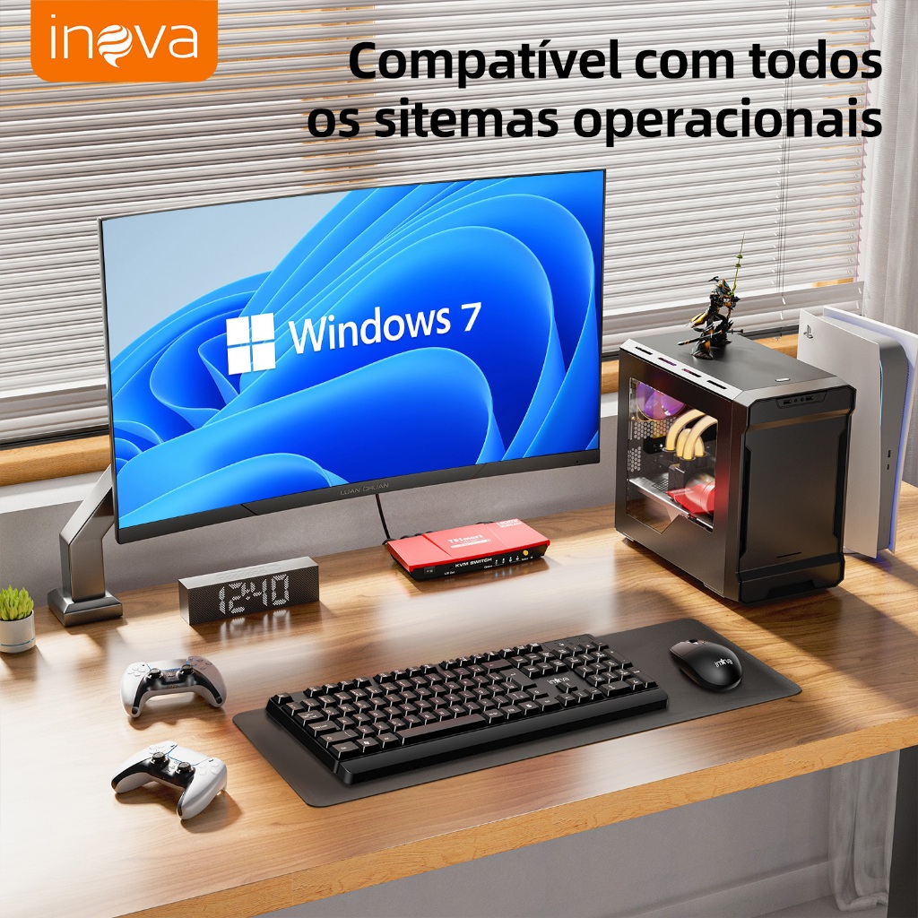 Inova Teclado e Mouse Sem Fio ABNT2 — foto 7