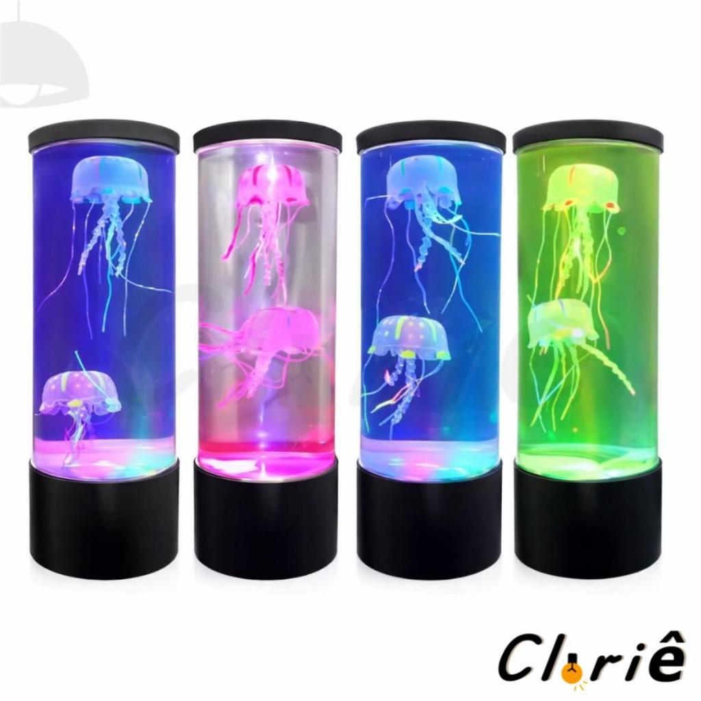 Luminária Ambiente Água Viva - LED RGB USB 22cm - Decoração Quarto Decorativo