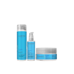 Cadiveu Kit Hydra Up Shampoo 250ml Glow Up Leave-In 120ml E Máscara 200ml