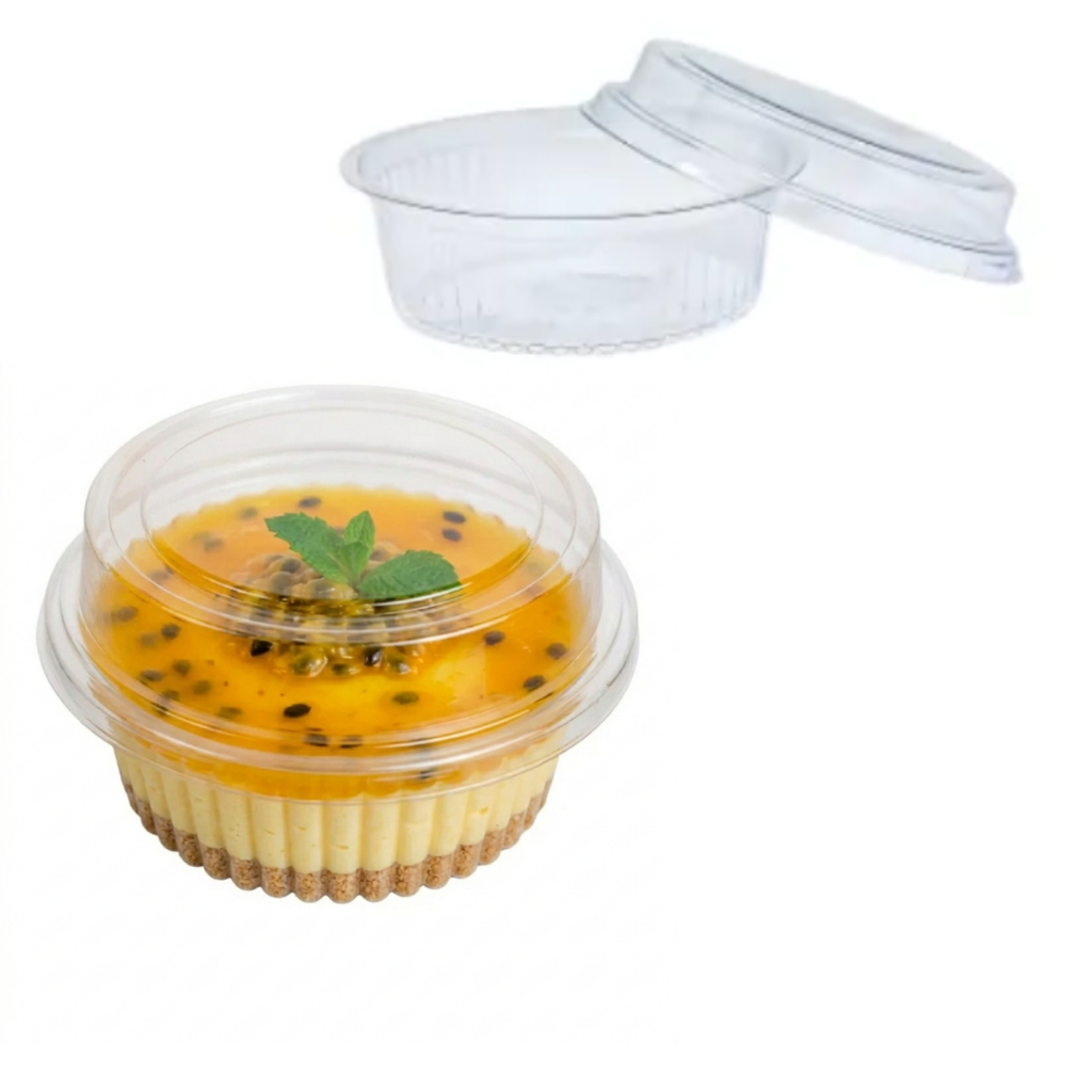 300 Embalagem Mini Doce Pote Transparente Redondo Pavê 645 120ml Cristal Brigadeiro Trufas Mousse
