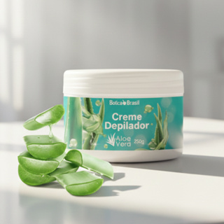 Creme depilatório 250g - Creme Depilador Aloe Vera - Depilação Botica Brasil Lucy's em Oferta na Shopee