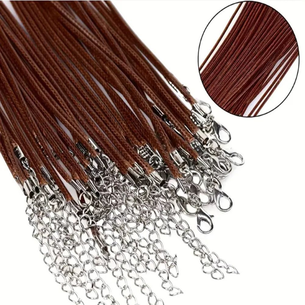 Colar sintético até 10 pçs fio em couro PU p/ colar gargantilha regulável