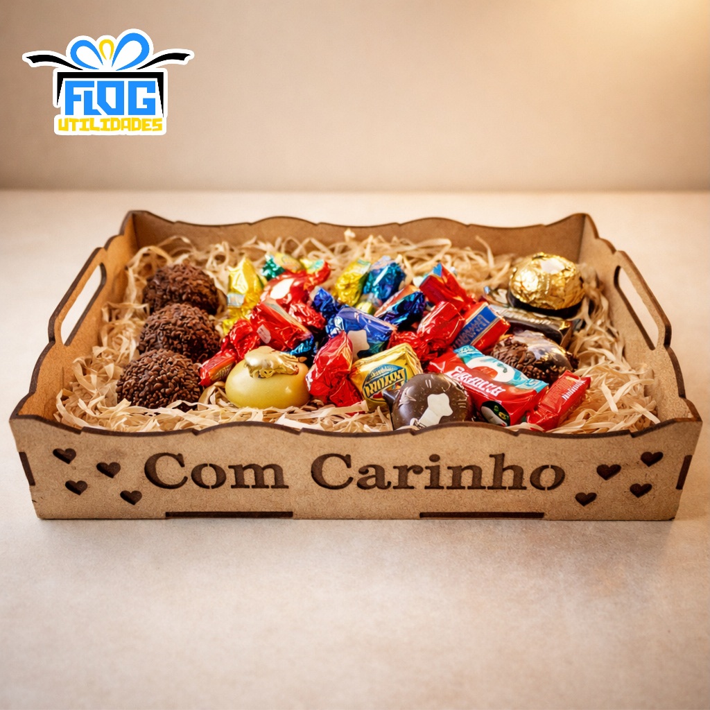 Bandeja ONDULAÇÃO Com Frase Em MDF / Lembrança - Decoração / Café da manhã - Decoração em Oferta na Shopee
