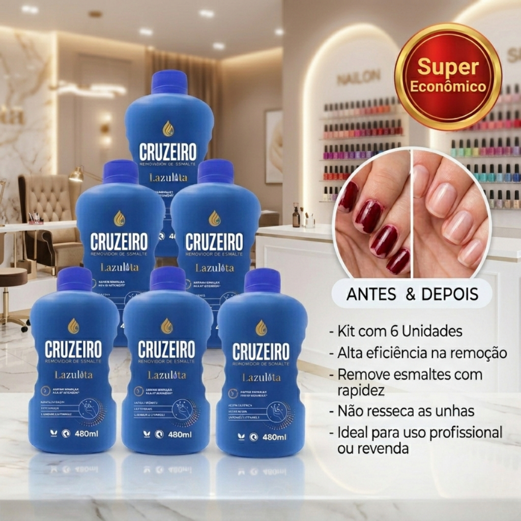 Linha unhas cruzeiro 480ml kit