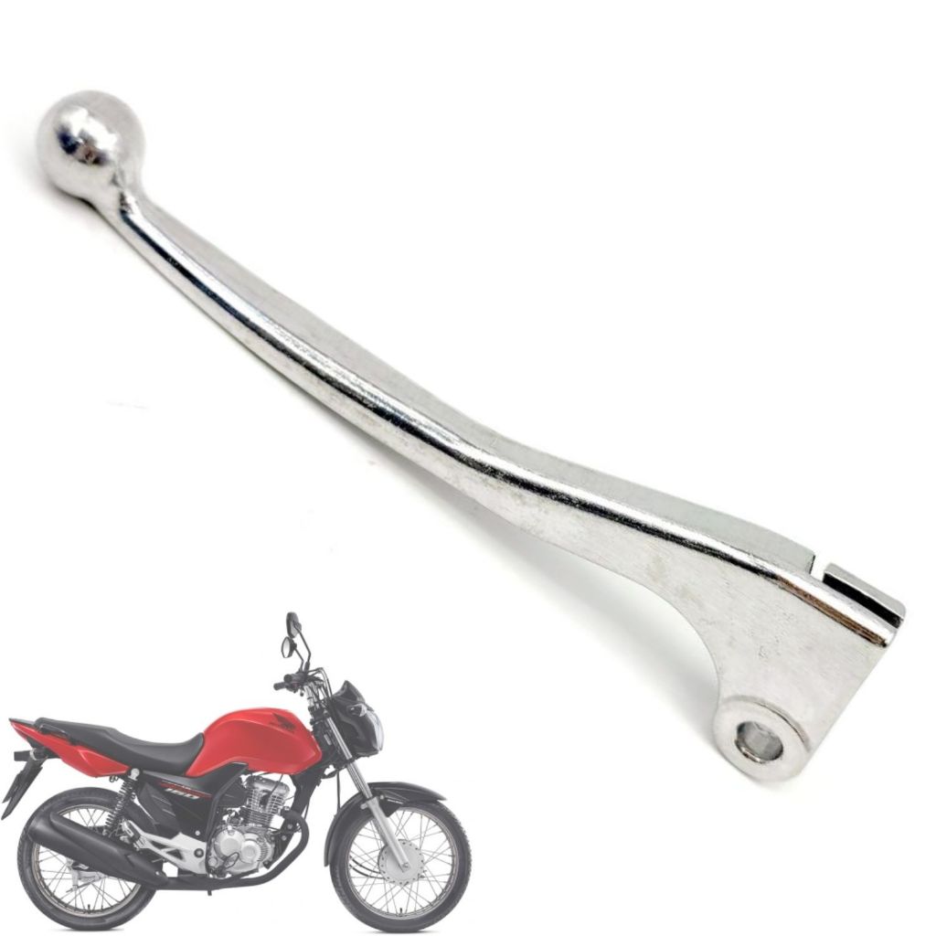 MANETE EMBREAGEM TITAN FAN START POP 100 110 125 150 160 CROMADA LADO ESQUERDO