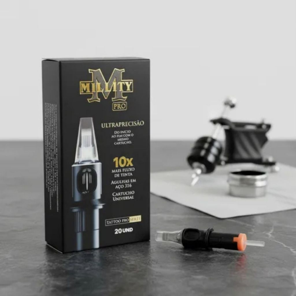 Cartucho Millity pro Agulhas Tattoo Profissional Alta Precisão traço 5 unids universal maquinas pen