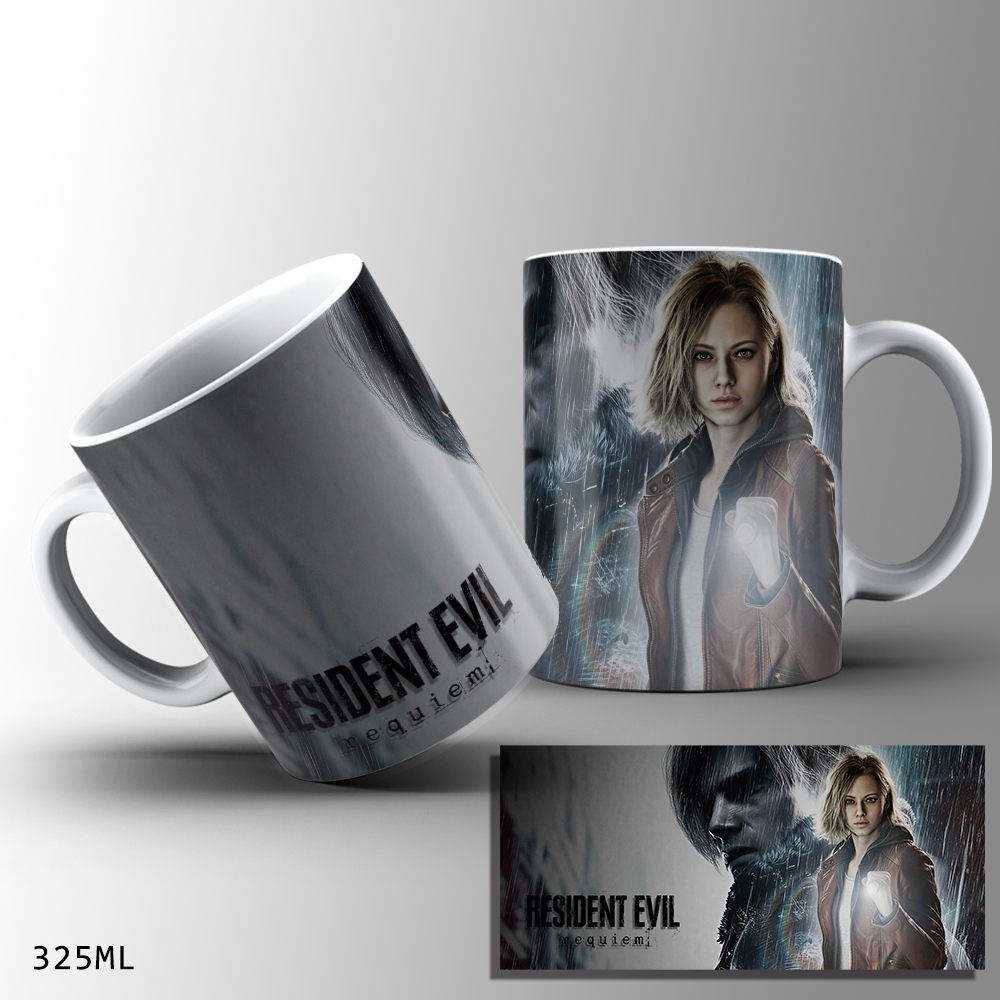 Caneca Resident Evil Requiem | Grace&Lion Jogo Arte | 325ml | Personalizada Porcelana ou Plástico