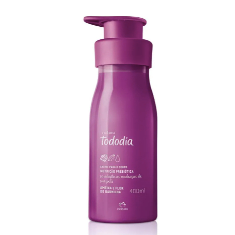 Creme Hidratante Corporal Natura Todo Día 400 ml Fragrância Ameixa e Flor de Baunilha