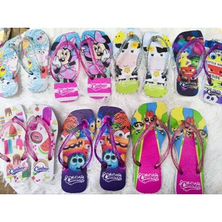 Chinelo Feminino Infantil Vários Personagens Antiderrapante Confortável