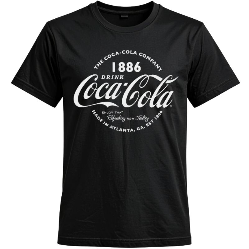 Camiseta Coca-Cola Retro 1886 Algodão Premium Envio Imediato P ao Plus Size