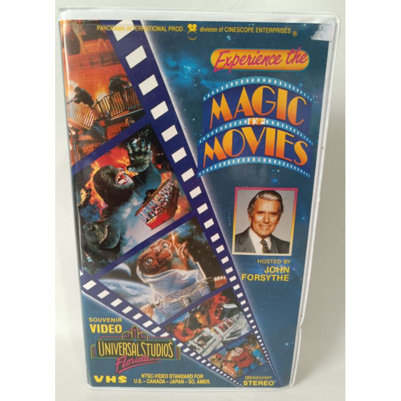 VHS Experience The Magic Of Movies Universal Studios Flórida raridade colecionador