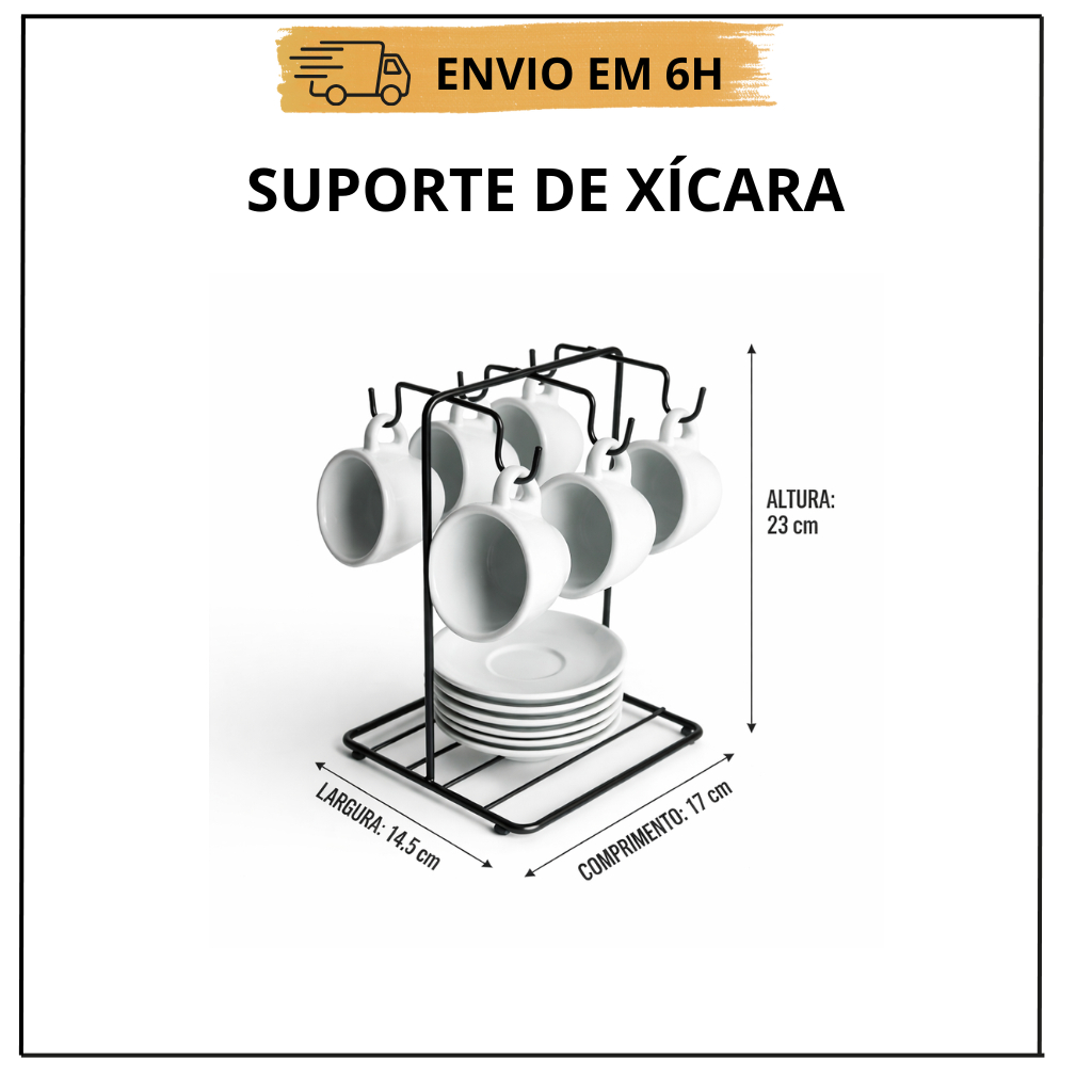 Suporte Organizador De Xícaras