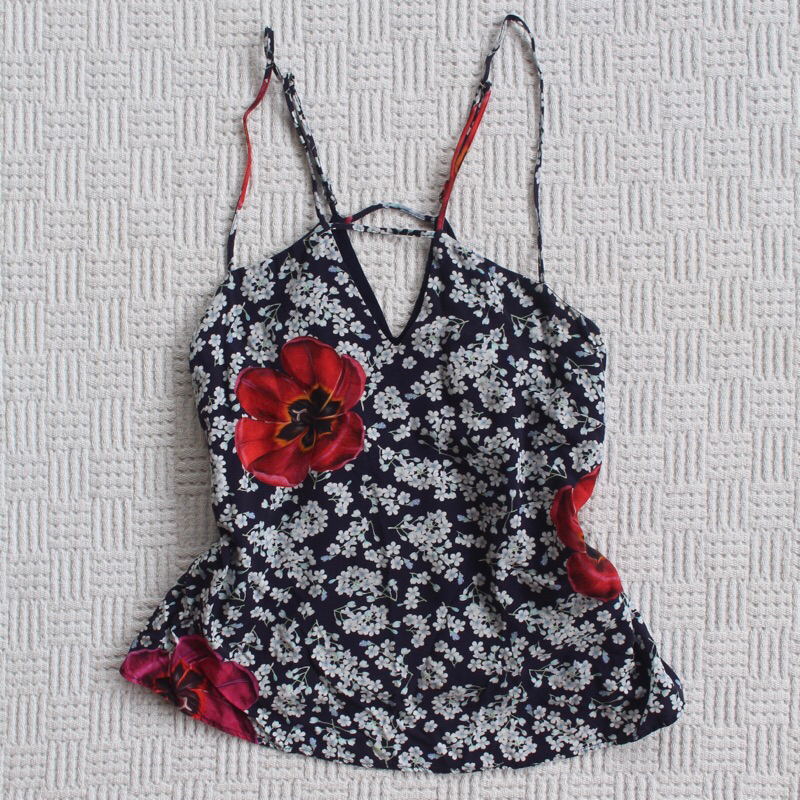 Regata Alcinha Floral Azul Lez a Lez
