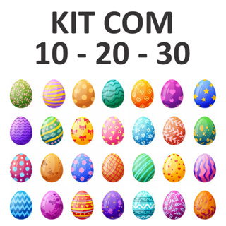 Kit Ovinhos Decorativos Páscoa 7cm PVC – Caça aos Ovos Infantil Reutilizável Colorido em Oferta na Shopee