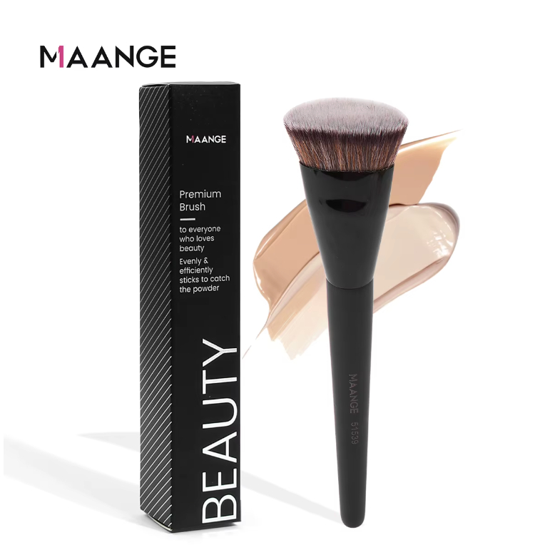 Pincel MAANGE Multifuncional para Base, Blush e Contorno - KIT com 1 ou 2 peças
