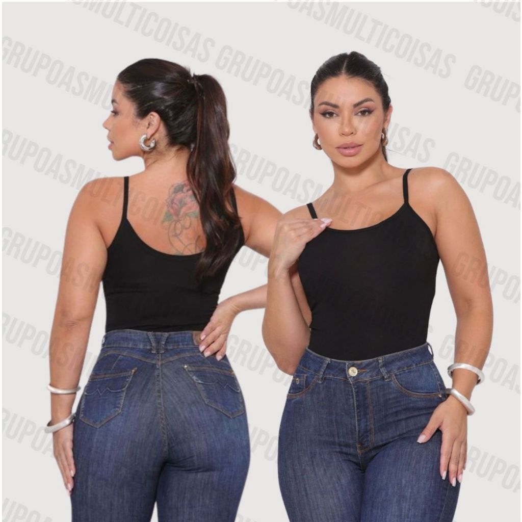 REGATINHA FEMININA BLUSINHA DE ALCINHA SIMPLES CASUAL LISA CONFORTAVEL ESTILO ACADEMIA TREINO CORRIDA