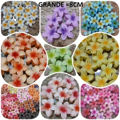 Presilha Piranha grampo Cabelo Flor Grande 8cm Colorida Lembrancinhas Tags kits escolha peças cores iguais e aleatórias