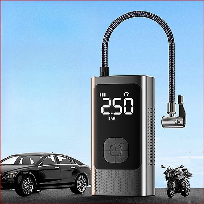 Bomba de Ar Elétrica 12V Compressor Portátil para Pneus de Carro — foto 4