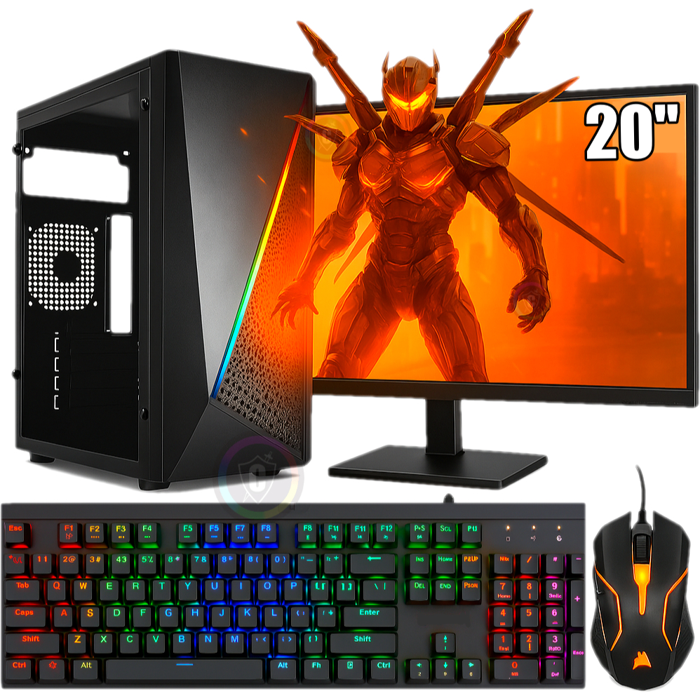 Pc Gamer Completo Intel I7 10 Geração 5.1Ghz / Placa Video Gtx 4gb Ddr5 / 32gb R