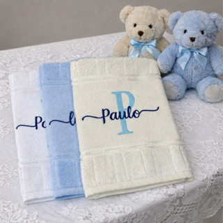 Kit 2 Toalhinhas Bordada Personalizada Nome Lembrancinha Batizado Dohler Mao Boca em Oferta na Shopee