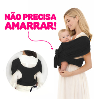 Sling Não Precisa Amarrar Wrap de Vestir Carregador Canguru Confortável em Oferta na Shopee