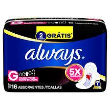 Absorvente Always Noturno Seca Com Abas 16 Unidades
