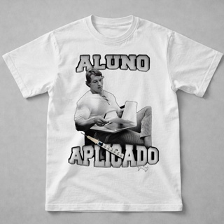 Camiseta Academia Camisa - Aluno Aplicado Anold Memes Maromba Academia em Oferta na Shopee