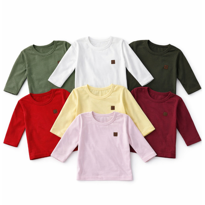 Camiseta Infantil Manga Longa Roupa Confortável Inverno