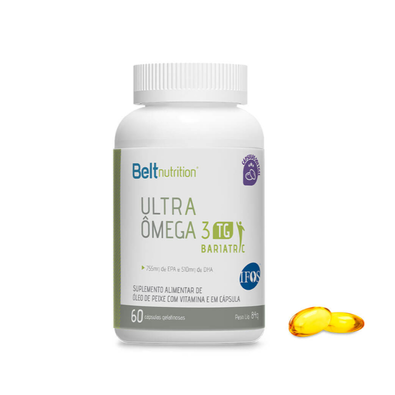 Belt Ultra Ômega 3 Bariatric TG 60cáps Selo de Pureza IFOS