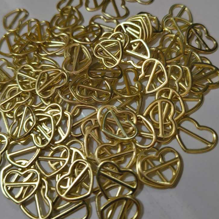 CORAÇÃO REGULADOR DE ALÇA PARA SUTIÃ 10MM UNIDADES ARTESANATO
