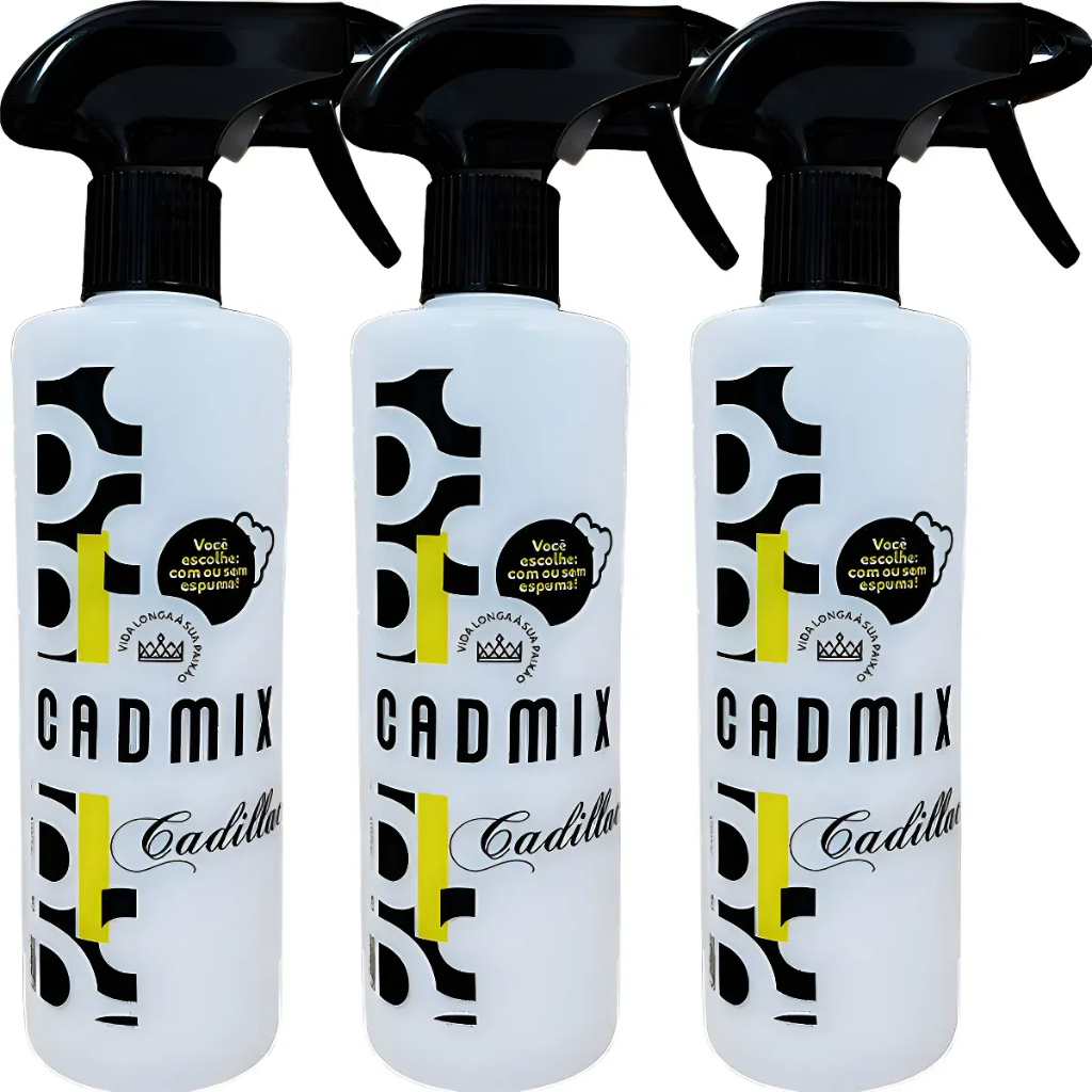 3 Spray Borrifador Cadmix Diluição Espuma Aspersor Cadillac