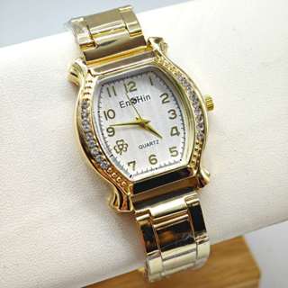 Nova moda feminina relógio quadrado ouro laranja prata em Oferta na Shopee