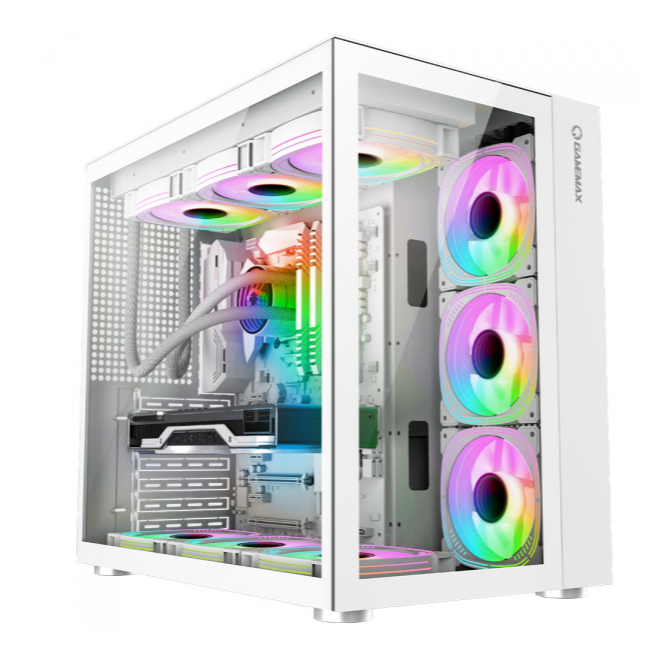 CPU GAMER - XEON 2673 v4 + RX 580 8GB + 64GB RAM + WORKSTATION AQUARIOS BRANCO C