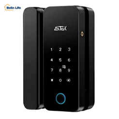 Fechadura Inteligente Sobrepor Porta Vidro Correr Basculante Biometria Digital Tag Senha Sigma-FE20