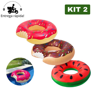 Kit 2 Boia Inflável Donut's Rosquinha para Piscina Adulto e Infantil em Oferta na Shopee