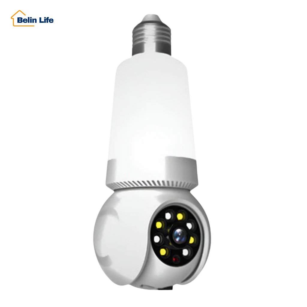 Câmera IP Lâmpada LED 3W Sigma Aitek | Visão Noturna Colorida, PTZ 355°, 1MP, Wi-Fi em Oferta na Shopee