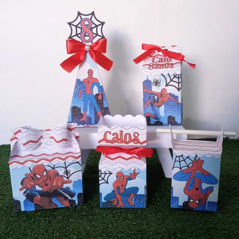 Kit Festa Personalizado Homem Aranha