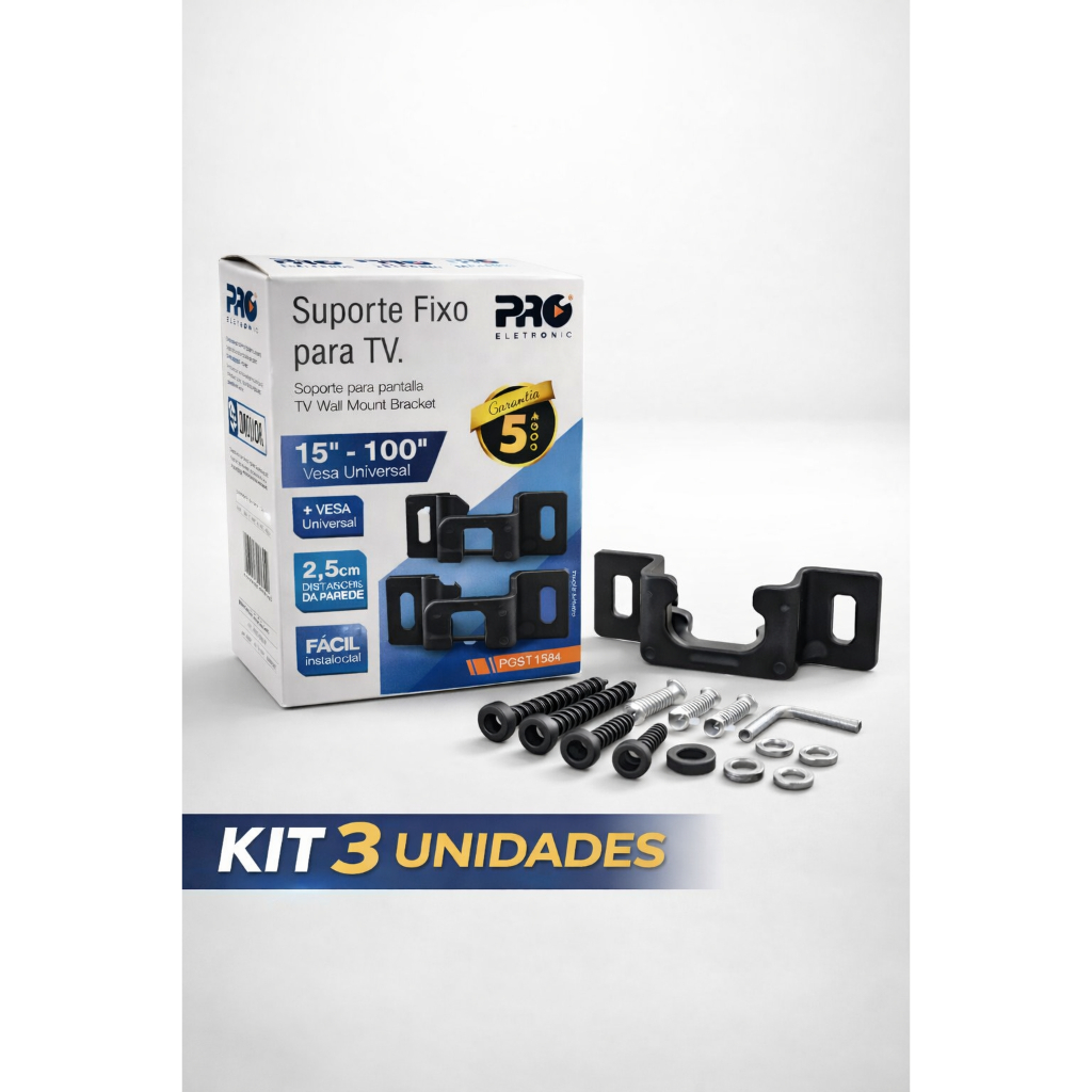 Suporte Universal Fixo Smart TV LED LCD 4K Parede E Painel 24 32 43 50 55 60 75 100 Polegadas em Oferta na Shopee