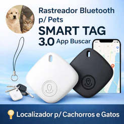 Rastreador Smart Tag iPhone Find My Sem Mensalidade Localizador Bluetooth Pet Chaves IOS