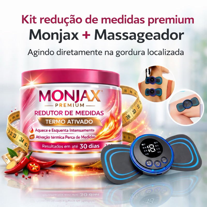 KIT REDUTOR MASTER DE MEDIDAS + MASSAGEADOR TERMO ATIVADO COMBATE ESTRIAS E CELULITES 300g