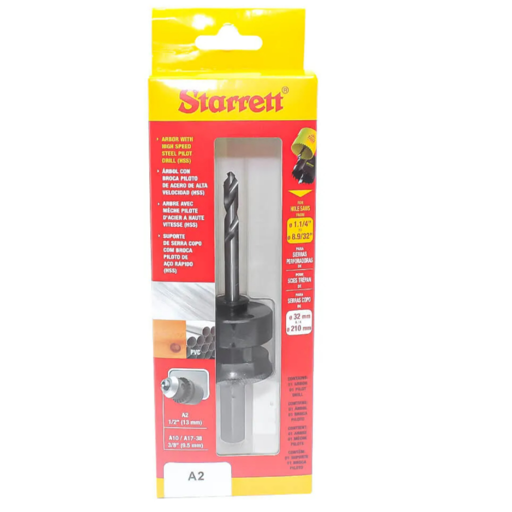 Suporte de serra copo Starret A2 1/213MM A10/A17-38 3/8 9.5 MM  E A1 3/8 9,5 MM A4 1/4 6.5MM