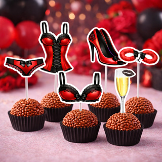 Topper para Docinho Chá de Lingerie Despedida de Solteira Brigadeiro Festa - ENVIO IMEDIATO em Oferta na Shopee